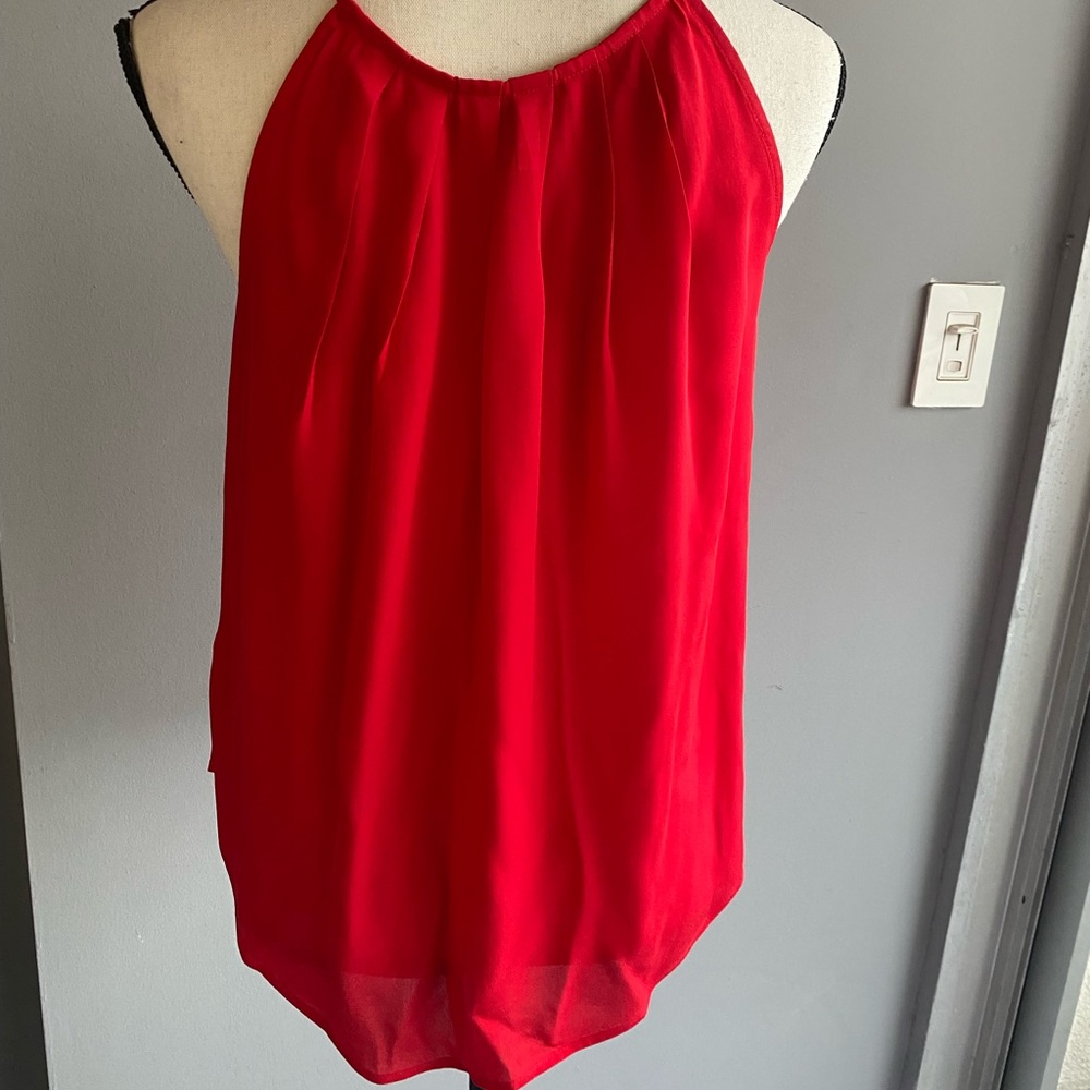 Joie Red Silk Amary Tank yes Red - cover shows style